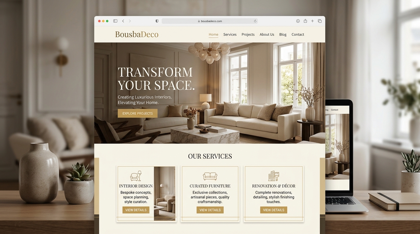 BousbaDeco website screenshot
